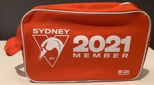 Zipper, Shoe Bag AFL Sydney Swans Excellent Condition