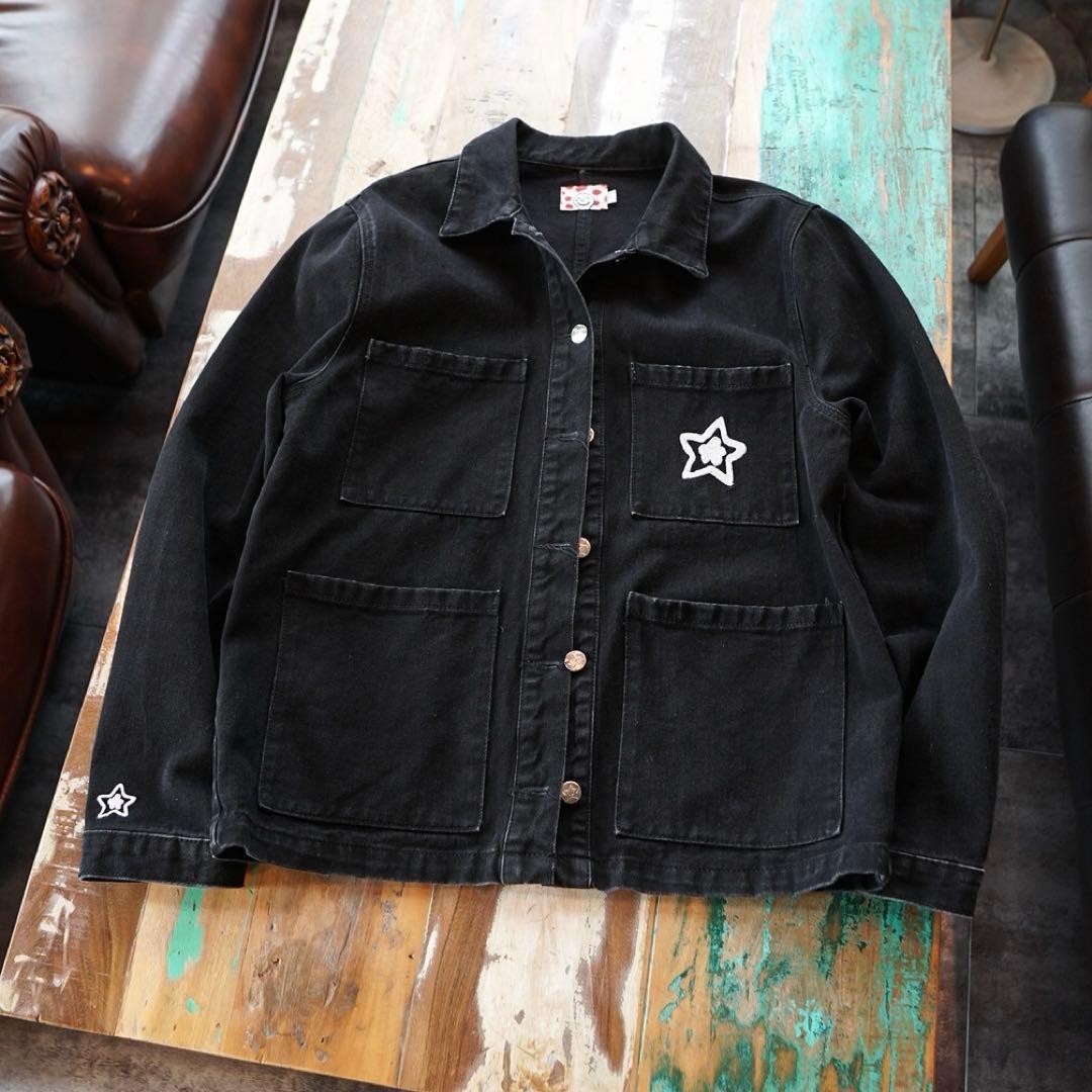 starteam initial coverall jacket black denim L - image 1
