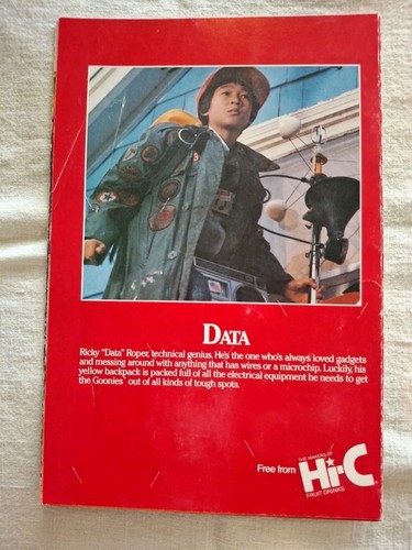 1985 Goonies Story Card Adventure Map Hi-C Giveaway fold-out RARE - Picture 2 of 10
