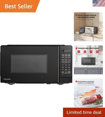Small Microwave Oven with 11 Power Levels, ChefDefrost, Sound On/Off & Eco Mo...