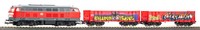 Piko 57032 Start-Set Kids GüTerzug Br 218 Db Ag Mit Zwei Offenen GüTerwagen E...