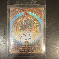 Topps 2022 Bowman Inception Andrew Painter Orange Foil Auto /25 Phillies