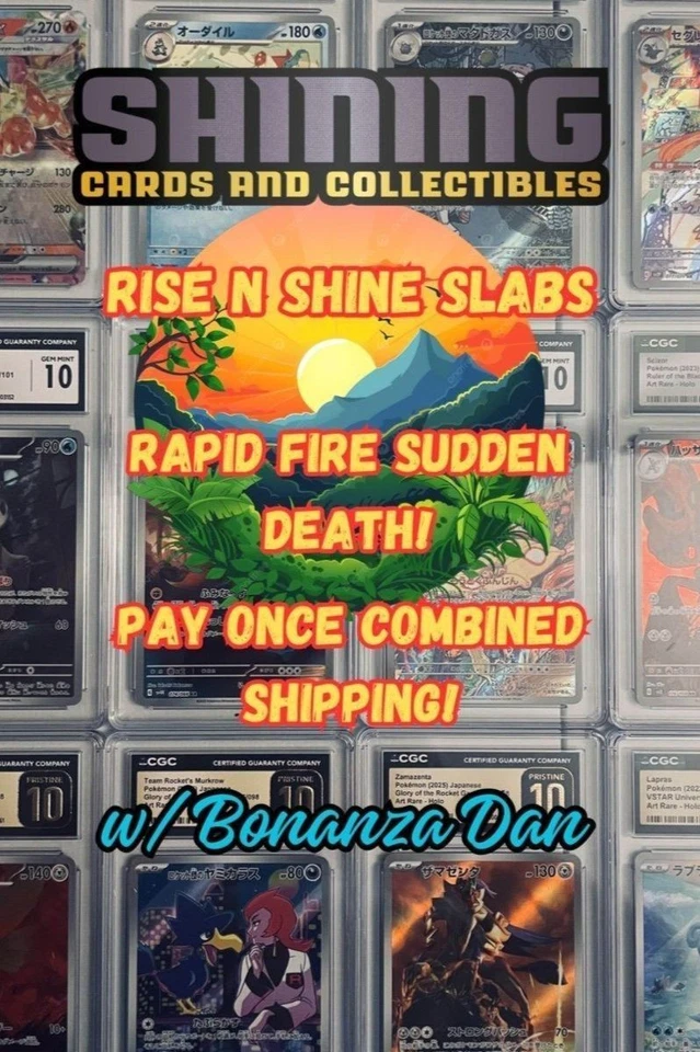 Pokemon Updated Inventory! Sudden Death Slab Show w/ Bonanza Dan