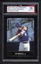 1991 LEAF GOLD ROOKIES #BC14 JEFF BAGWELL ROOKIE CARD KSA 10 GEM MINT