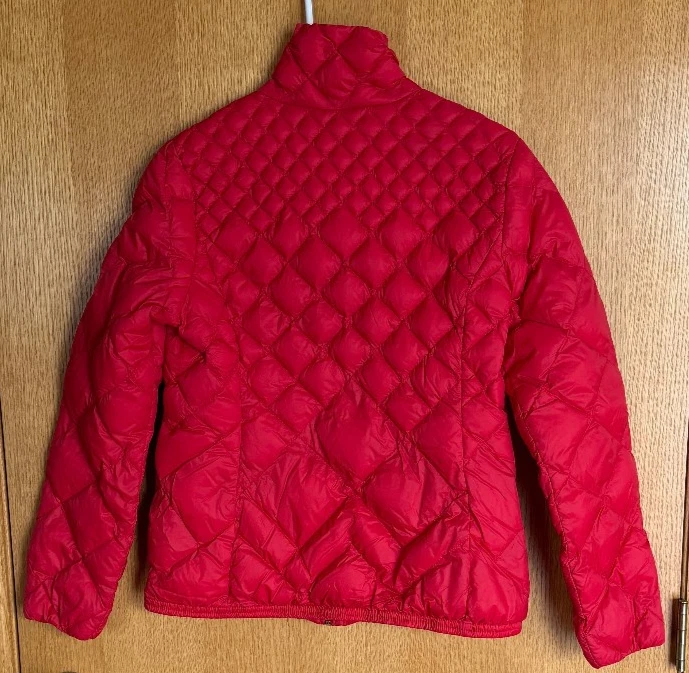 Towne by London Fog Lightweight Packable Down Jacket Womens Size Medium Red - Image 2 of 4