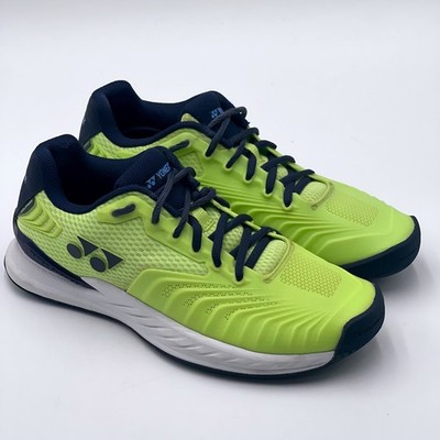 Yonex Power Cushion Eclipsion 4 Mens 7.5 Tennis Shoes Lime Yellow Navy SHTE4M