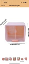 Clear Display Case, Organizer Box for Figures, Countertop Storage Cube Showcase