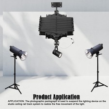 2M Drop Pantograph for Studio Photography Ceiling Rail System Photographic Rope