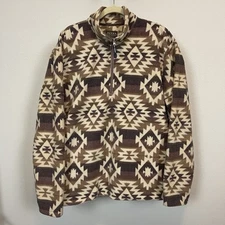 3/4 zip Roper Men’s Polar Fleece Aztec Pullover Jacket Size XL never worn