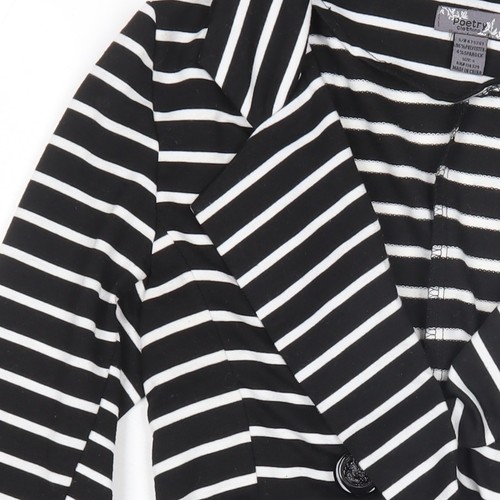 Poetry Women's Black Stripe Blazer, Size S - Picture 12 of 12