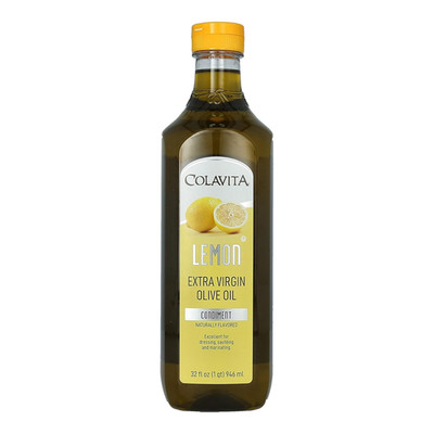 Lemon Extra Virgin Olive Oil | Cold Pressed EVOO Blended with Natural Lemon Flav