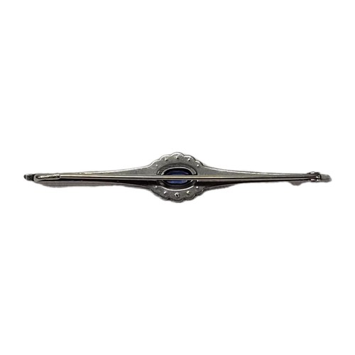 09K5 JOLIE BROCHE ART DECO EN PLAQUE ARGENT MASSIF MARCASSITES POINÇON PLATED - Photo 4 sur 6