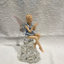 Enchanted Crystal 6 1/2  Fairy Figurine 1989 Made In Germany