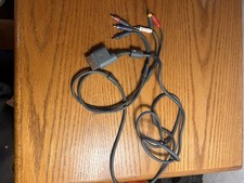 MICROSOFT XBOX 360 OFFICIAL COMPOSITE AV CABLE GENUINE CONSOLE TV OEM