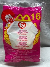 Goochy The Jellyfish Ty Teenie Beanie Plush Mcdonald  s Happy Meal Toy NIP