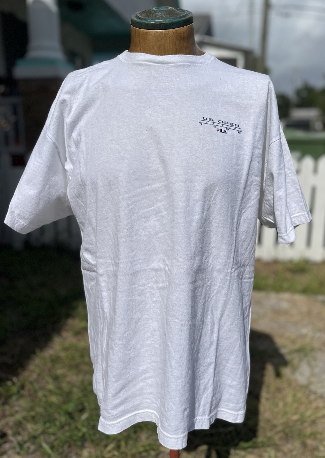 T shirt vintage 1998 US Open New York FILA made in USA taglia large tennis