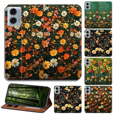 Englische Landschaft Poster Leder Cover Case für alle Moto E, Moto G, Edge 40/50