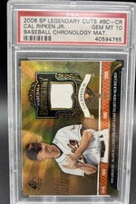 2006 SP Legendary Cuts - Baseball Chronology Materials Cal Ripken PSA 10 Jersey 