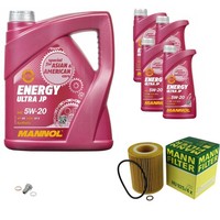 Mann Inspektionspaket 9L Mannol Energy Ultra JP 5W-20 FüR BMW E36 320I 323I