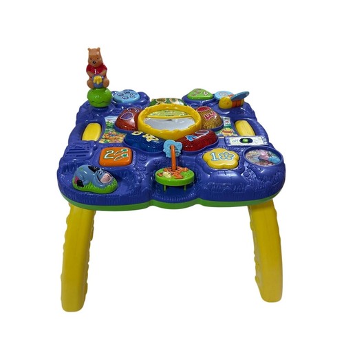 Rare 2006 VTech Disney Winnie The Pooh Explore Learn Activity Table Toy Nursery