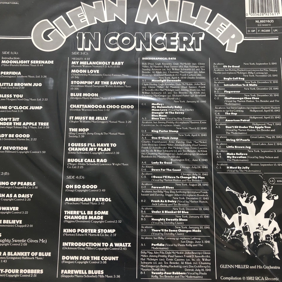 Glenn Miller In Concert RCA Records Stereo 2 LP Set Mint- - Image 2 of 2