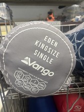Vango Eden 193x81cm 2-Season Sleeping Bag - Hexagon Herringbone Grey