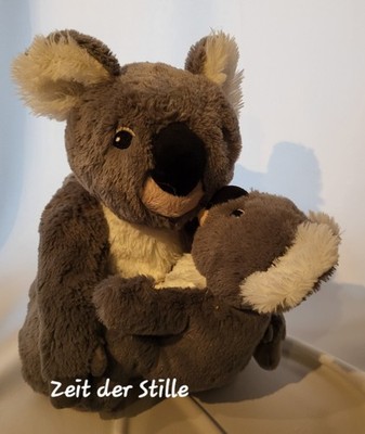 IKEA SÖTAST Koalabär Mama 32 cm & Kind 20 cm Stofftier grau & weiß neuwertig *