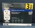 Eaton GF20W-3 PACK White GFCI Decorator Outlet Receptacle 20A 125V New