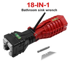 18-in-1 Faucet  Sink Installer Wrench Plumbing Tool for Bathroom Kitchen