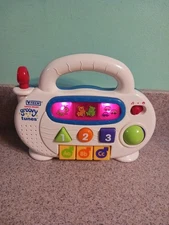 Vintage VTech Little Smart Groovy Tunes Radio Toy WORKS