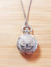 Zauberhafte Eulen Taschenuhr   Quarz Schmuck ...