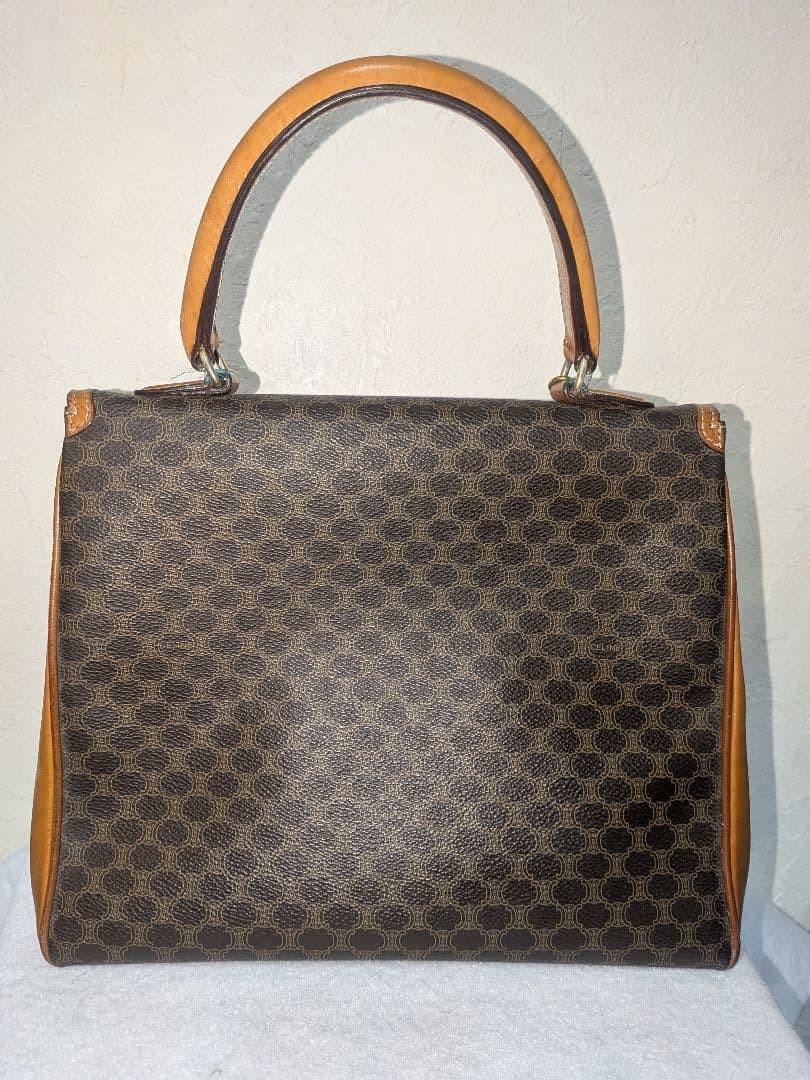 CELINE brown dot pattern tote bag - image 2