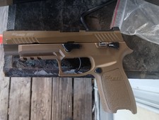 SIG SAUER M17 Tan Airsoft Pistol with Magazine NON FIRING READ DESCRIPTION 