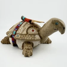 Navajo Stone Turtle Fetish Native American Art By Harold Davidson