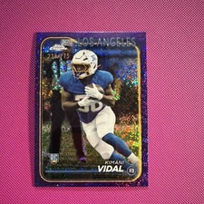 Topps Chrome Rookie Kimani Vidal #265 Purple Speckle Refractor 238/275 Chargers