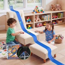 20Ft Flexible Race Track, Slot Car Race Track Set for Kids Ages 3 , Dual Raci...