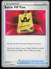 Battle VIP Pass (Tord Reklev) 225/264 World Championship Decks Pokemon NM