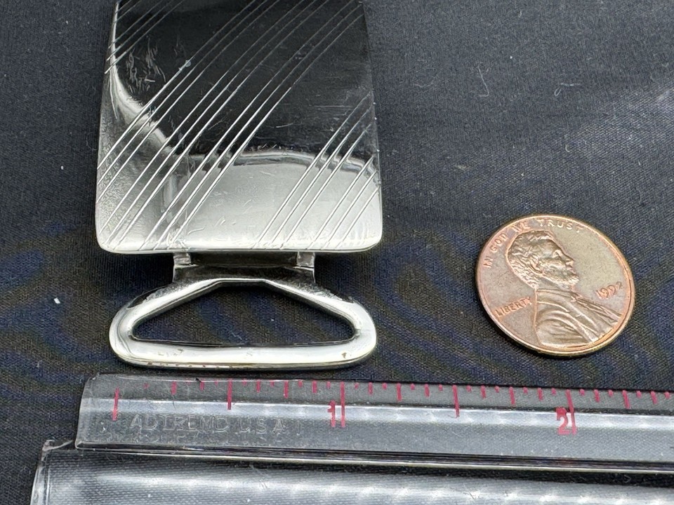 BROOKS BROTHERS 925 Sterling Silver Buckle Fits 1 Belt Strap 30 Grams brooks-brothers-925-sterling-silver-buckle-fits-1-belt-strap-30-grams