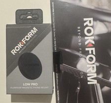 RokForm Low Pro Magnetic Car Dash Mount Aluminum Anti-Slip Compact 3M Adhesive
