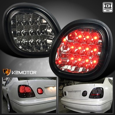 Smoke Fits 1998-2005 Lexus GS300 GS400 GS430 LED Rear Trunk Lights