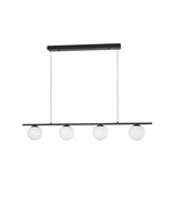 Nova Luce Joline Pendelleuchte Schwarz HöHenverstellbar 4 Leuchtmittel 3200K