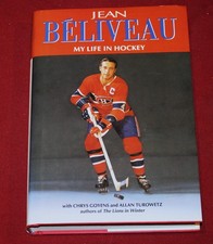 Jean Beliveau Montreal Canadiens My Life in Hockey Signed Unpersonalized Book