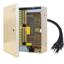 18 Port Power Supply Box Auto-Reset 12V For CCTV Camera
