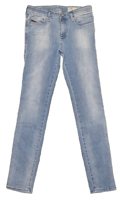 DIESEL Damen Jeans Skinzee W28 L30 Super Slim Skinny Fit Regular Waist Blau TXX