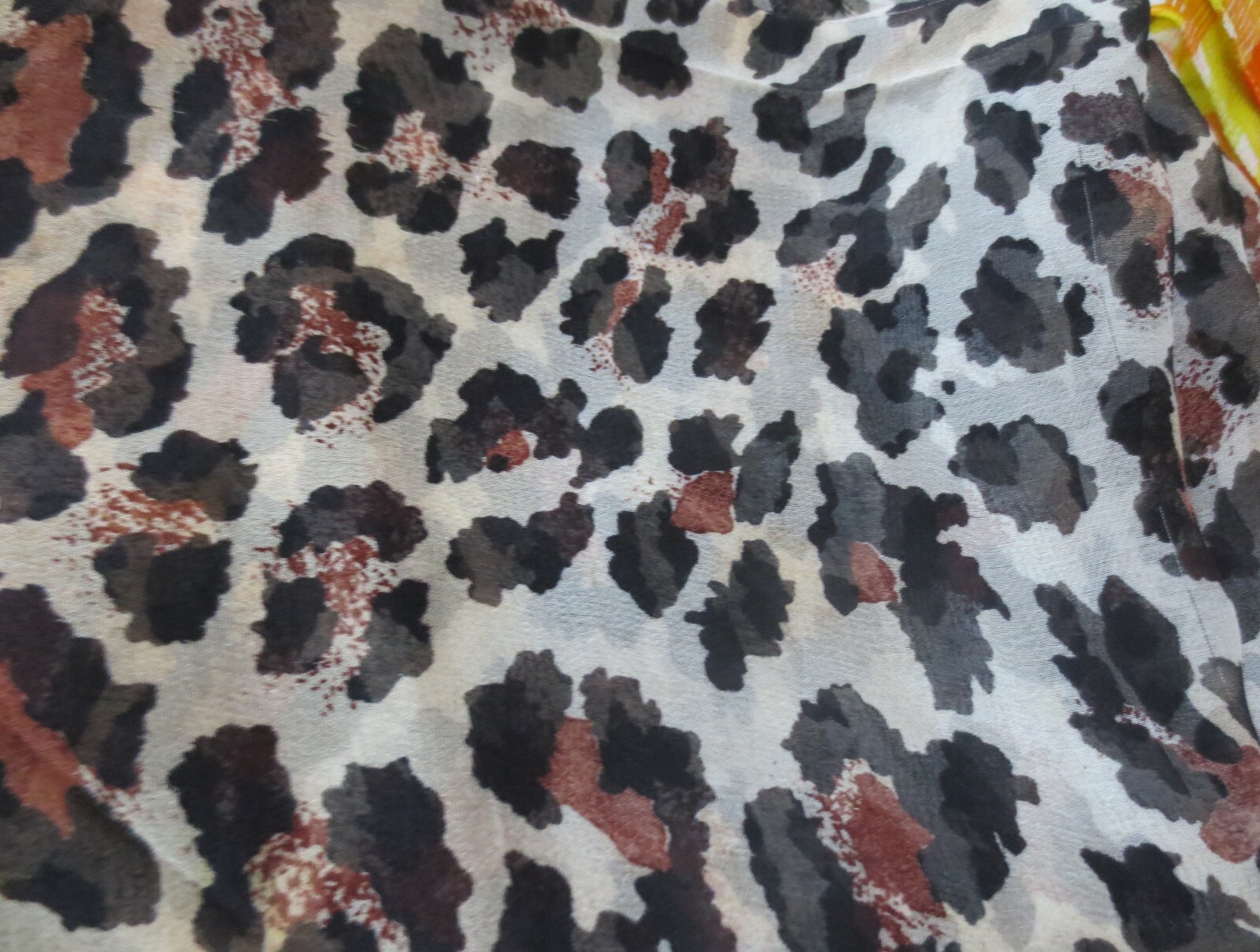 5 Scarves PRINTS LONG RECTANGULAR Sheer Animal pr… - image 3