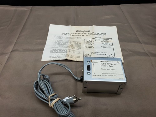 NOS WESTINGHOUSE Audio IV Rete Quadtrix Tipo RCX1000A - Foto 1 di 7