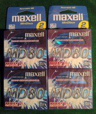 New Sealed 2-Pack Maxell Minidisc Recordable MD 80 Digital X 2