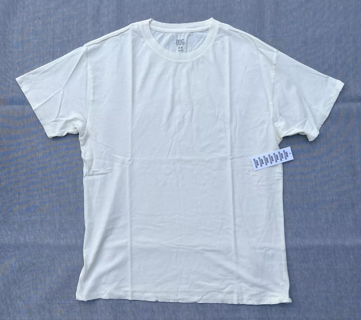 off white distressed tee