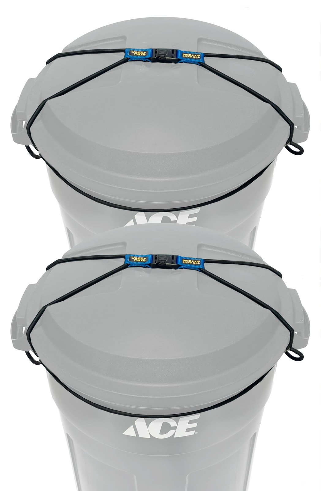Trash Can Lock 2 Pack for 30-40 Gallon Cans Prevents Dog & Wildlife Access-image