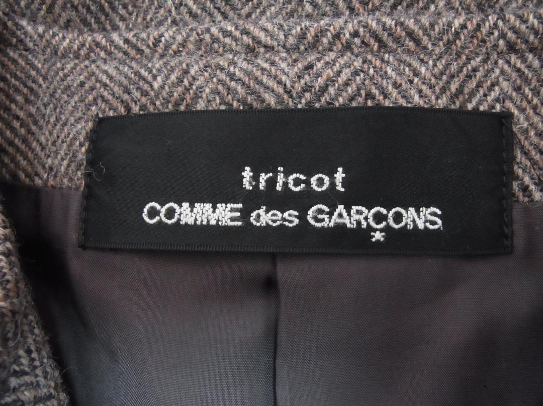 80'S Vintage tricot COMME des GARCONS Tweed Safety Pin